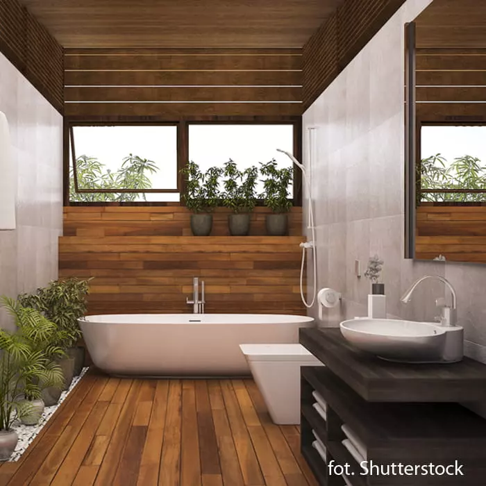Nowoczesna łazienka w drewnie – zainspiruj się!