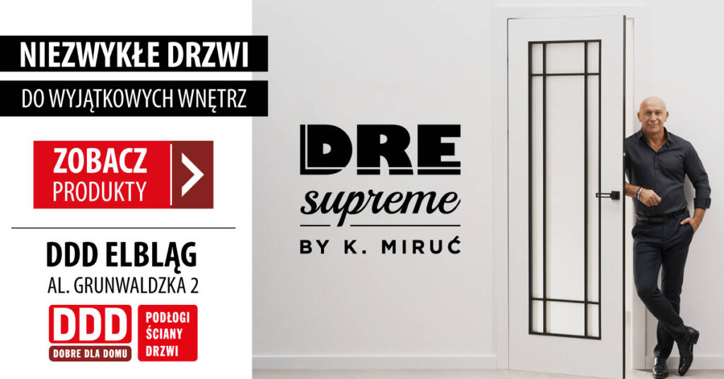 Drzwi wewnętrzne DRE Supreme w sklepie DDD w Elblągu